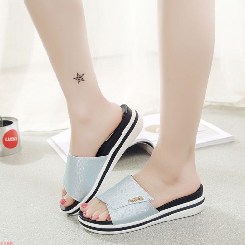 Sandales femme en PU - semelle caoutchouc Ref 2668839