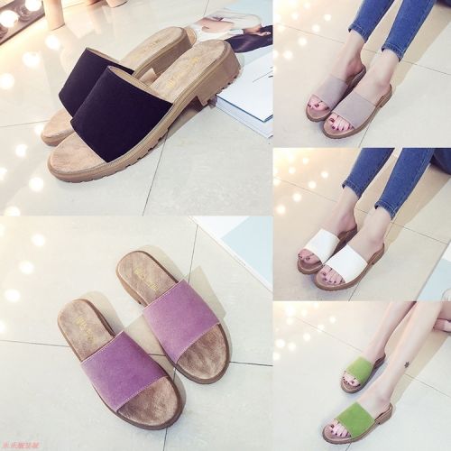 Sandales femme en Daim de vache nubuck - semelle caoutchouc Ref 2668850