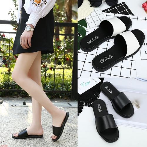 Sandales femme en PU - semelle caoutchouc Ref 2668851