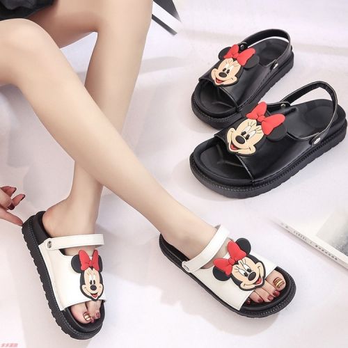 Sandales femme en PU - semelle caoutchouc Ref 2668856