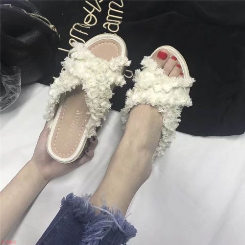 Sandales femme en tissu - semelle caoutchouc Ref 2668864