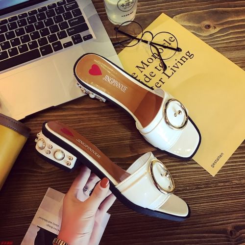 Sandales femme en PU - semelle caoutchouc Ref 2668866