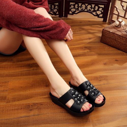 Sandales femme en fibre superfine - semelle polyurethane Ref 2668884