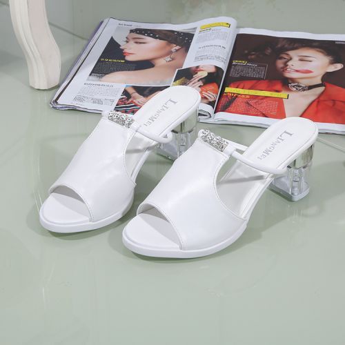 Sandales femme en PU - semelle caoutchouc Ref 2668885