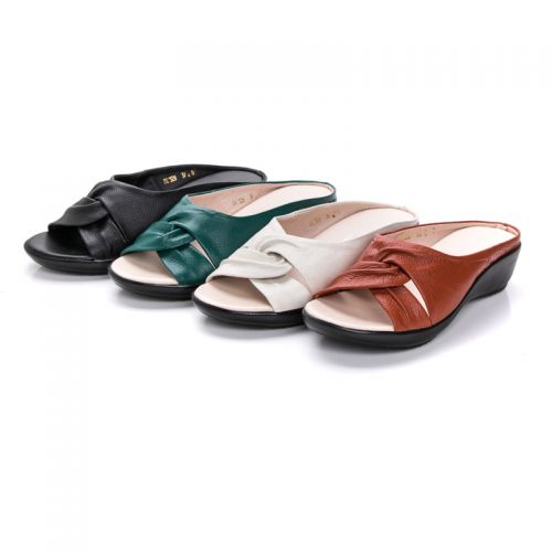Sandales femme en couche de cuir premiere - semelle caoutchouc Ref 2668903