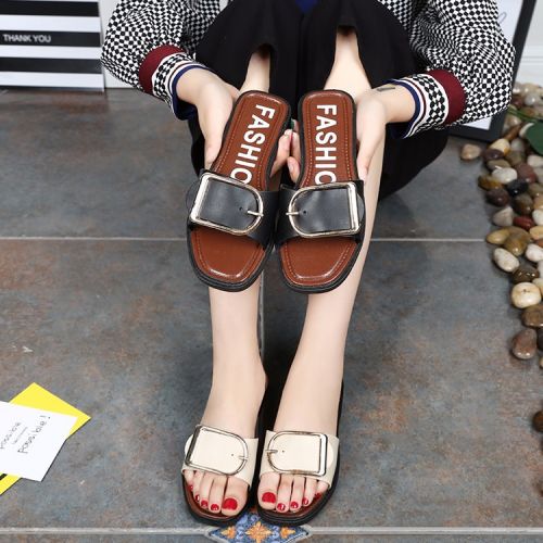 Sandales femme en PU - semelle caoutchouc Ref 2669771