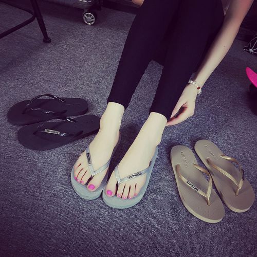 Sandales femme ELUNLANY en tissu paillete - Ref 2670011