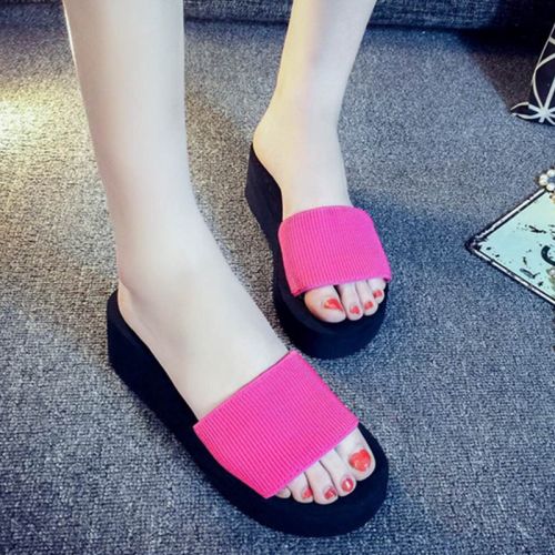 Sandales femme en tissu elastique - semelle EVA mousse plastique Ref 2670050