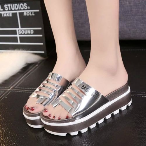 Sandales femme en PU - semelle caoutchouc Ref 2670276