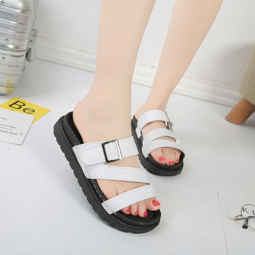 Sandales femme en PU - semelle caoutchouc Ref 2670401