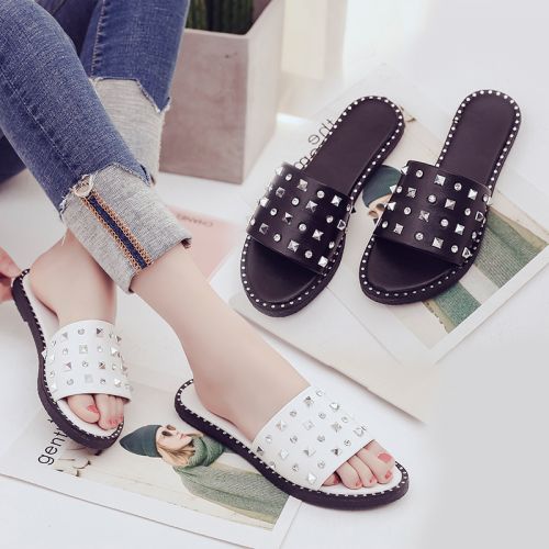 Sandales femme en PU - semelle caoutchouc Ref 2670405