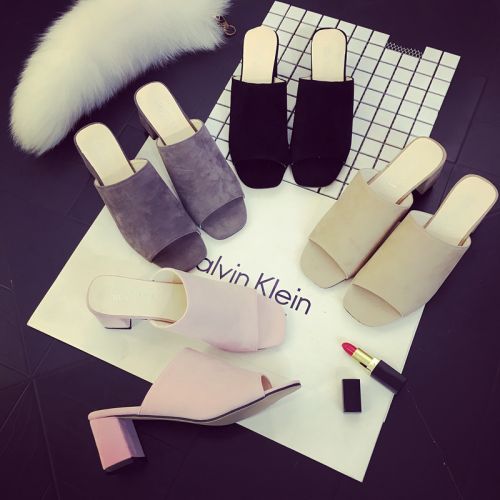 Sandales femme en Daim - semelle caoutchouc Ref 2670415