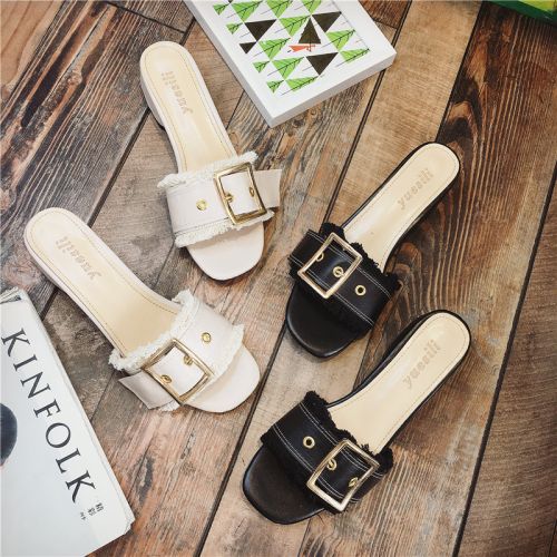 Sandales femme en PU - semelle caoutchouc Ref 2670418