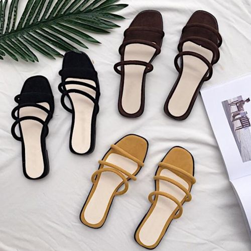 Sandales femme en Daim - semelle plastique Ref 2671807