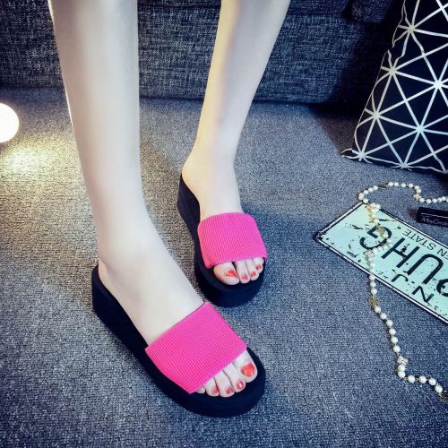 Sandales femme en tissu elastique - semelle mousse Ref 2671811