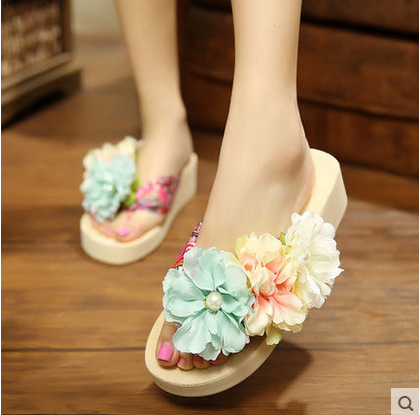 Sandales femme en Deux etages de peau porc - semelle mousse Ref 2671817