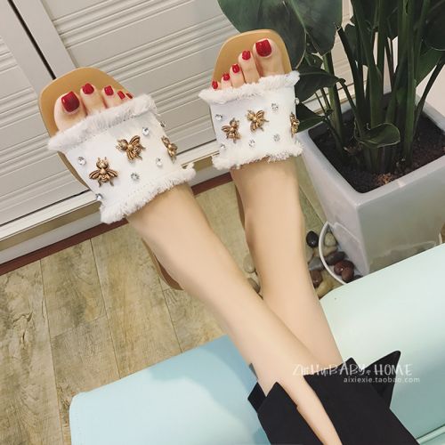 Sandales femme en toile de jean - Ref 2671880