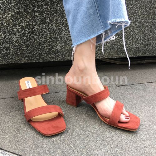 Sandales femme SINBOUNBOUN en Daim - semelle Compose a la fin Ref 2671886