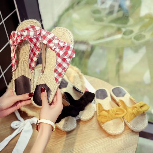 Sandales femme en tissu - Ref 2671913