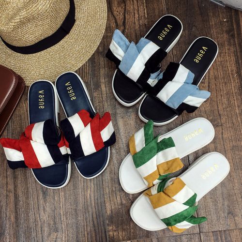 Sandales femme en tissu - semelle polyurethane Ref 2671933