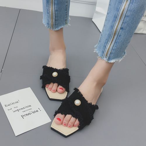 Sandales femme en tissu - Ref 2671940