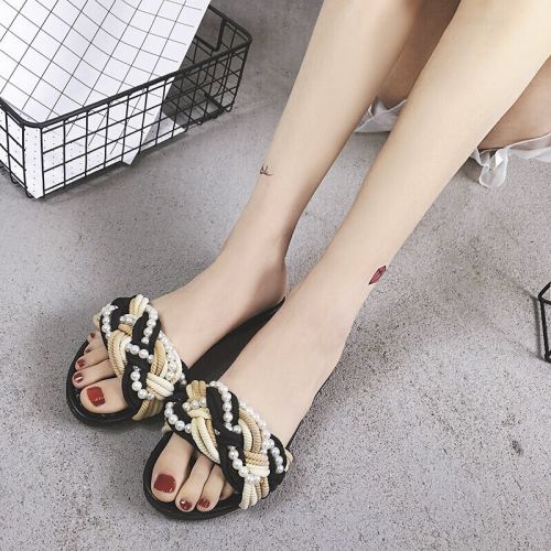 Sandales femme en tissu - Ref 2671953