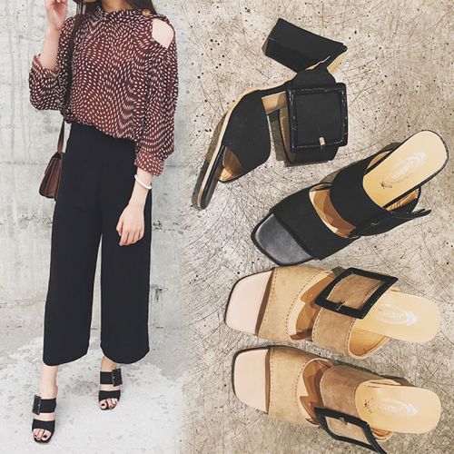 Sandales femme en Daim - Ref 2671975