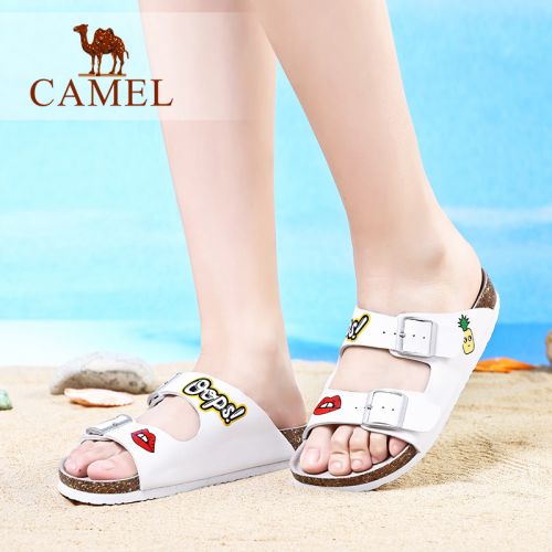 Sandales femme CAMEL en fibre superfine - semelle EVA Ref 2671992
