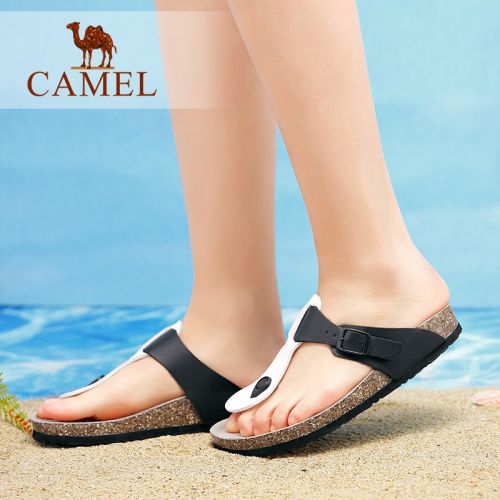 Sandales femme CAMEL en fibre superfine - semelle EVA mousse plastique Ref 2671995