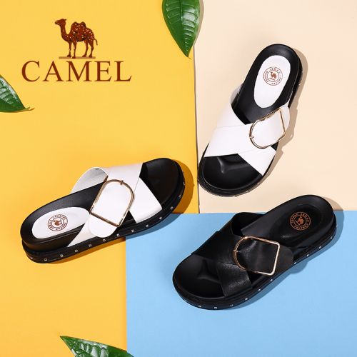 Sandales femme CAMEL en PU - semelle polyurethane Ref 2672001