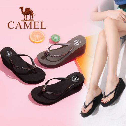 Sandales femme CAMEL en fibre superfine - Ref 2672004