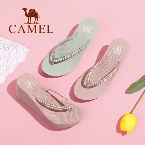 Sandales femme CAMEL en fibre superfine - Ref 2672005
