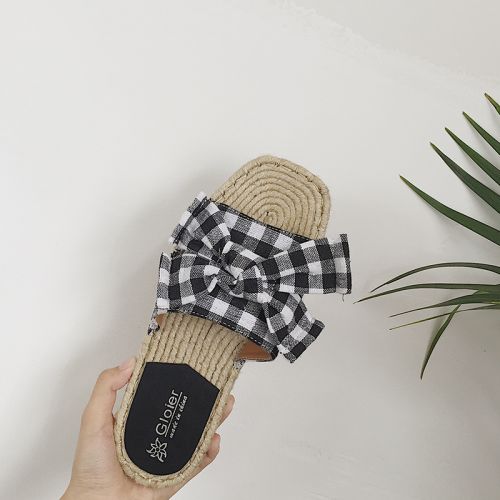 Sandales femme en tissu - Ref 2672031