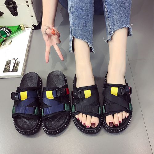 Sandales femme en tissu - semelle caoutchouc Ref 2672042