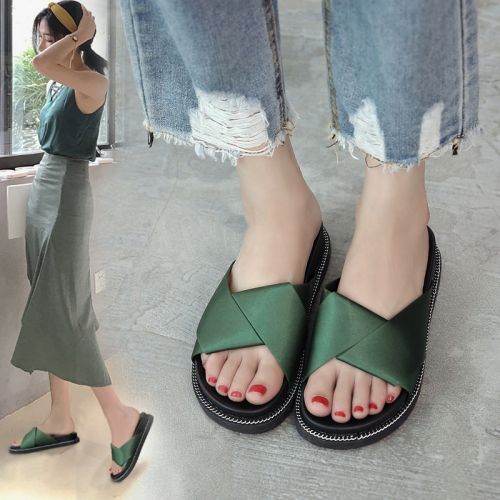 Sandales femme en satin - Ref 2672090