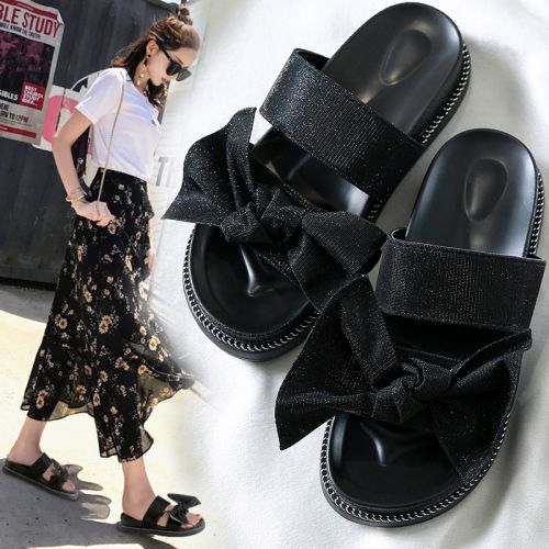 Sandales femme en tissu paillete - Ref 2672100