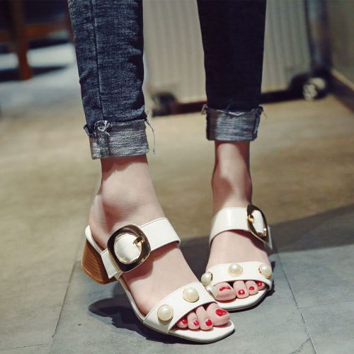 Sandales femme en PU - semelle caoutchouc Ref 2672235