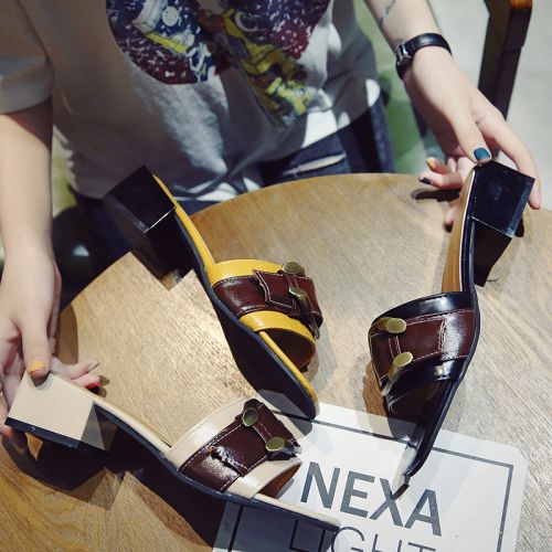 Sandales femme en PU - semelle caoutchouc Ref 2672239