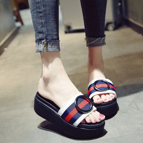 Sandales femme en tissu - semelle polyurethane Ref 2672243