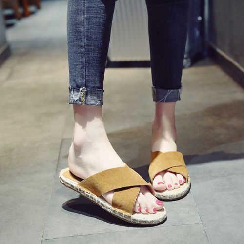 Sandales femme en Daim - semelle caoutchouc Ref 2672245