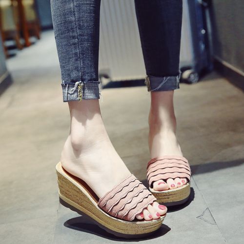 Sandales femme en Daim - semelle polyurethane Ref 2672255