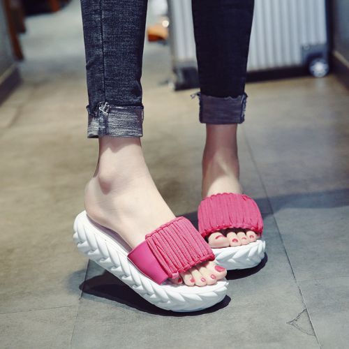 Sandales femme en tissu - semelle polyurethane Ref 2672265