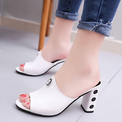 Sandales femme en PU - semelle caoutchouc Ref 2672289