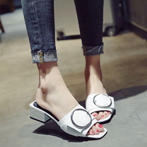 Sandales femme en PU - semelle caoutchouc Ref 2672295