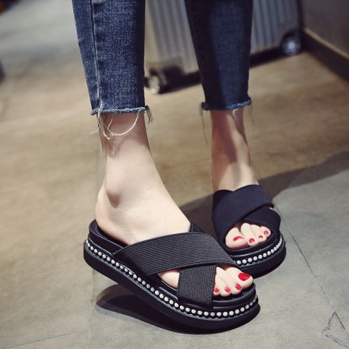 Sandales femme en PU - semelle caoutchouc Ref 2672310