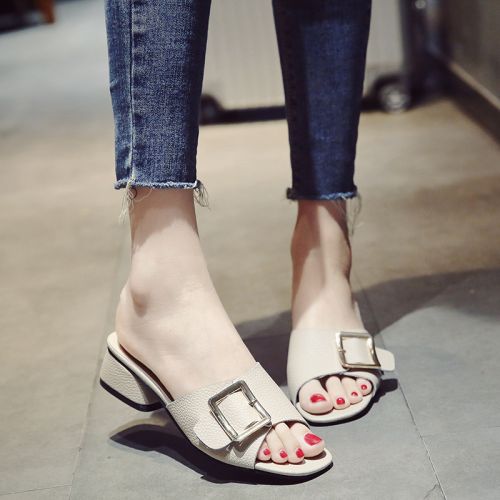 Sandales femme en PU - semelle caoutchouc Ref 2672312