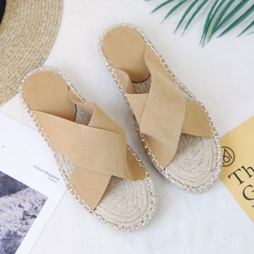 Sandales femme en Daim - semelle caoutchouc Ref 2672319