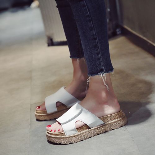 Sandales femme en PU - semelle caoutchouc Ref 2672322