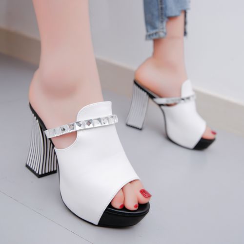 Sandales femme en PU - semelle caoutchouc Ref 2672328