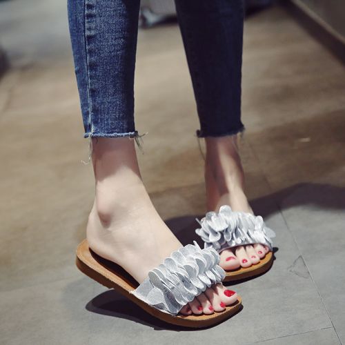 Sandales femme en PU - semelle caoutchouc Ref 2672344